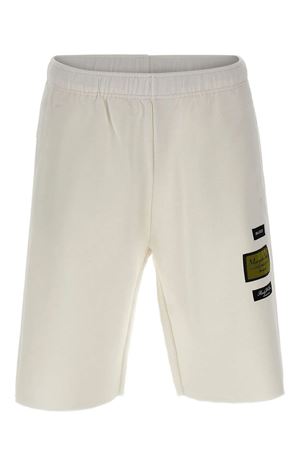 Shorts sportivi in misto cotone bianco MM6 MAISON MARGIELA | SH0MU0027S25606101